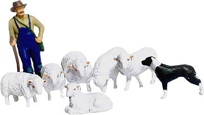 164 Resin Figurines Farm Animal Scene Model, Decorative Layout Piece, Whole Set