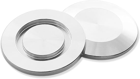 NW/KF-25 Blank Flange,Blind Flange Cap, Vacuum Fitting, 304 Stainless Steel Stopper(2 PACK)