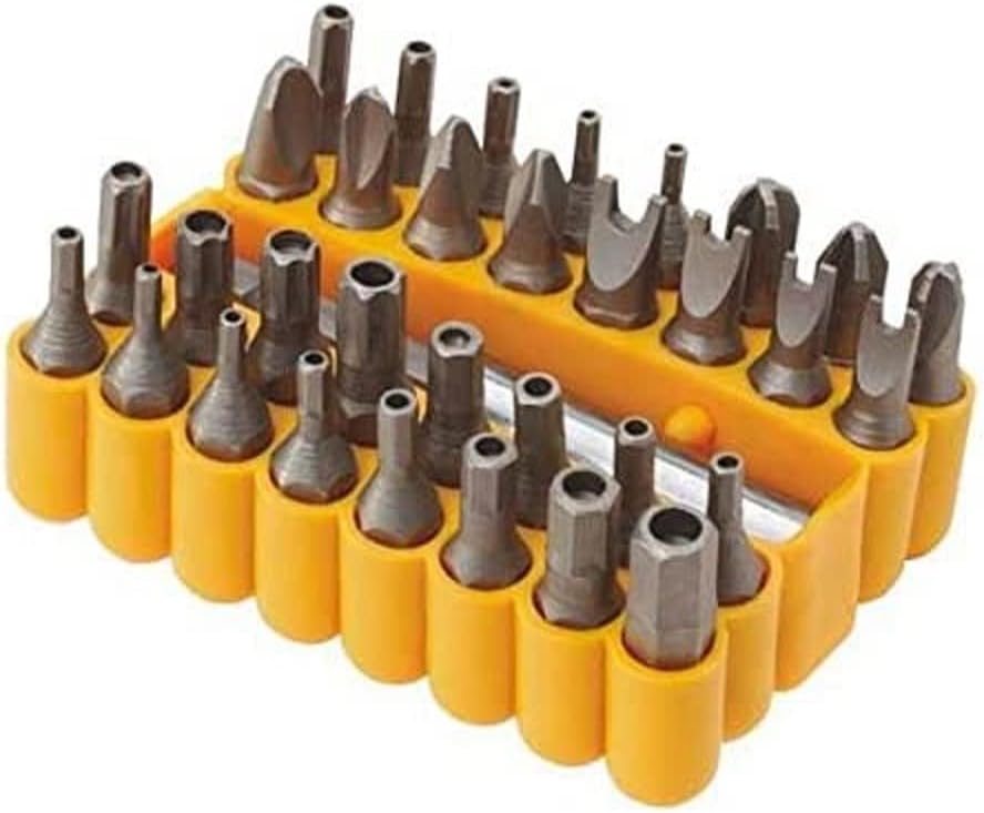 Wert W 2233, Bits End Set, Gray/Orange, 33 Pieces