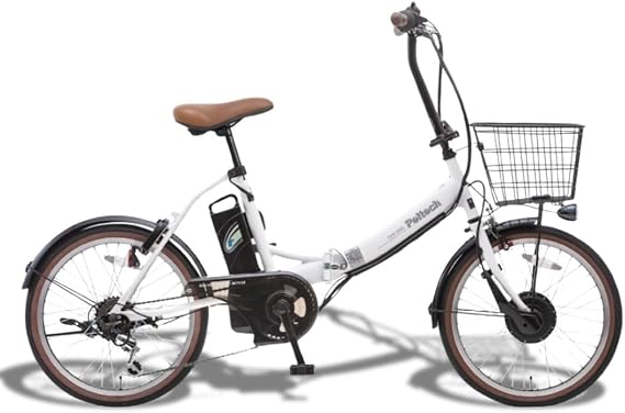 PELTECH TDN-206L Peltech Folding Electric Assist Bicycle, 20 Inch Folding Exterior 6 Speed Shifter, Simple Assembly Required