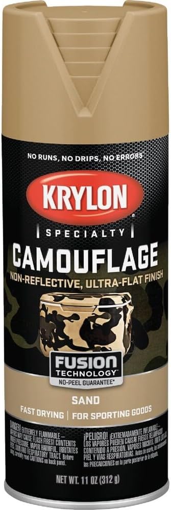 Krylon Camouflage 11 Oz. Ultra-Flat Spray Paint, Sand - 1 Each