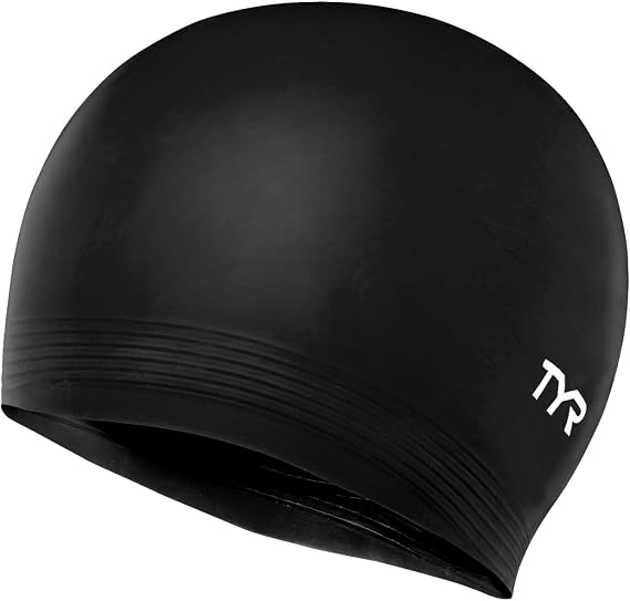 TYR Adult Latex Swim Cap - Pool Training Swimming Headwear