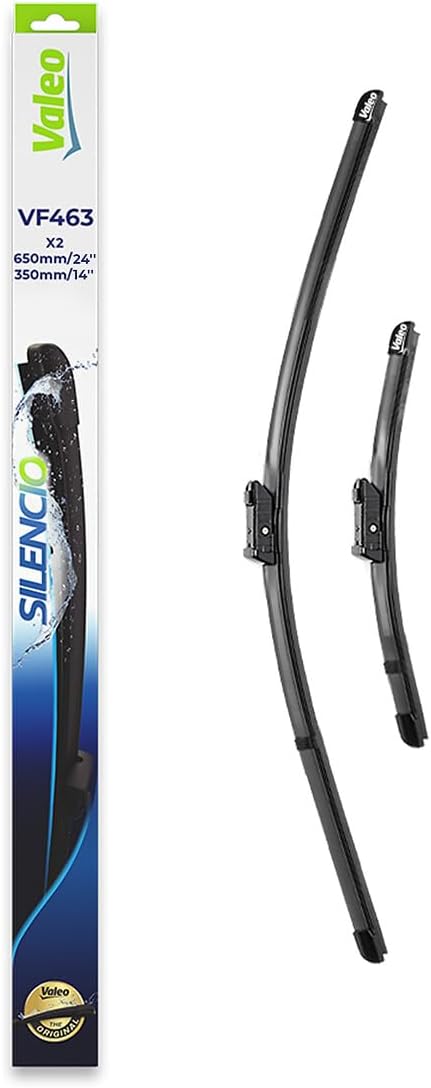 Valeo Silencio Flat Blade Set Silecek Seti Fiat 500L  500X 2012-2018, Opel MokkaMokka X 2015-2019 650350 MM 574663