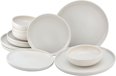 CreaTable 33065 Uno Offwhite Tableware Set 12 Pieces