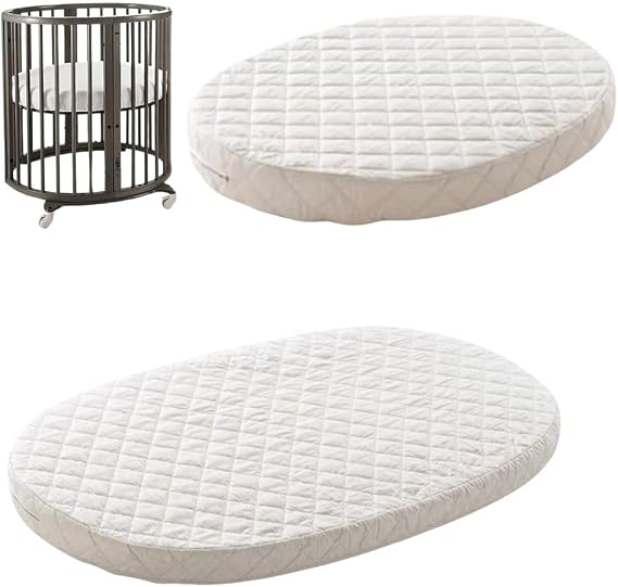 Anti Allergy Foam Mattress for Stokke Sleepi Cot Bed Highly Breathable, Water-Resistant Quilted Cover Premium Baby Mattress (61 x 79 x 5 cm)