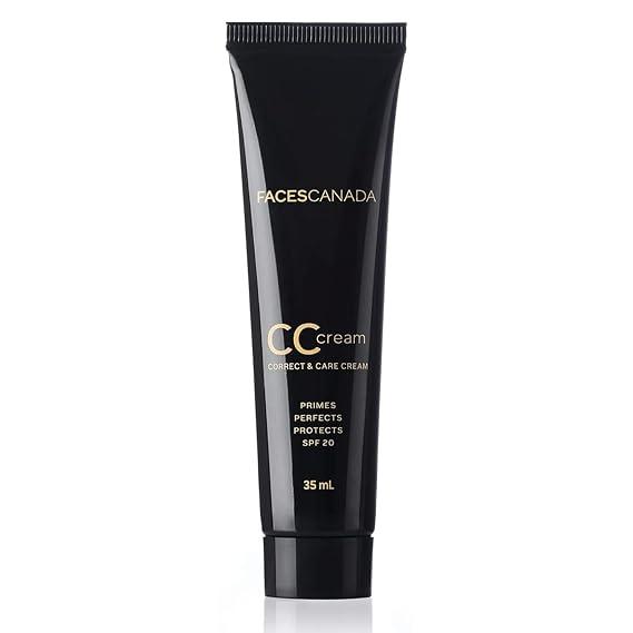 FACESCANADA CC Cream | Primes, Perfects & Protects with SPF 20 | Lightweight Color Correcting Cream for Natural Coverage | Evens Tone, Conceals & Hydrates Skin | 1.18 Fl Oz (35ml)