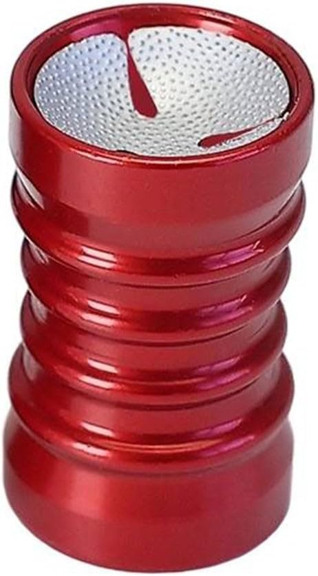 Billiard Pool Cue Scuffer 2 in 1 Aluminum Alloy Tool with Needle Activation and Polishing Functions Suitable for Leather Head Care and Easy Carrying (Red)
