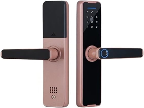 Tuya Smart Door Lock Digital Electronic Lock Fingerprint Biometric Lock Bluetooth Remote Unlock IC Card Keyless Unlock(22x147 5050)