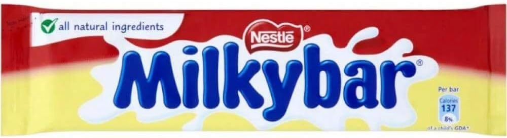 Milkybar White Chocolate Medium Bar - Pack of 40 x 25G