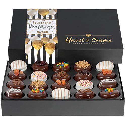 Happy Birthday Cookies - Cookie Gift Basket - Gourmet Vegan Food Gifting Chocolate