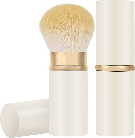 Retractable Kabuki Makeup Brush, Travel Face Blush Brush