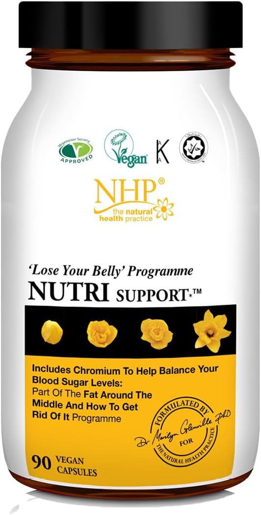 NHP Advanced Nutri Support-Multivitamin & Mineral Supplement for Fat Loss, Energy, and Adrenal Support with Key Nutrients for a Healthy Shape Transformation-90 Vegan Capsules