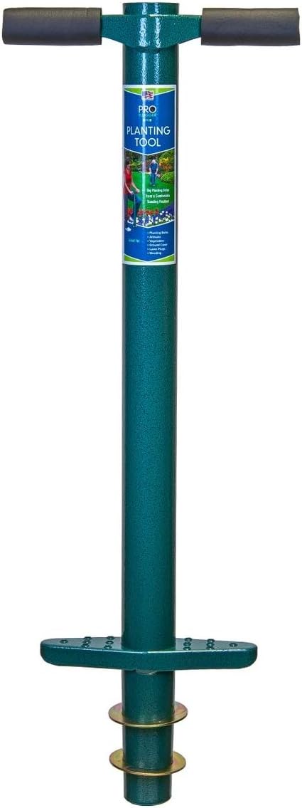 ProPlugger 5-IN-1 Lawn Tool and Garden Tool, Bulb Planter, Weeder, Sod Plugger, Annual Planter, Soil Test