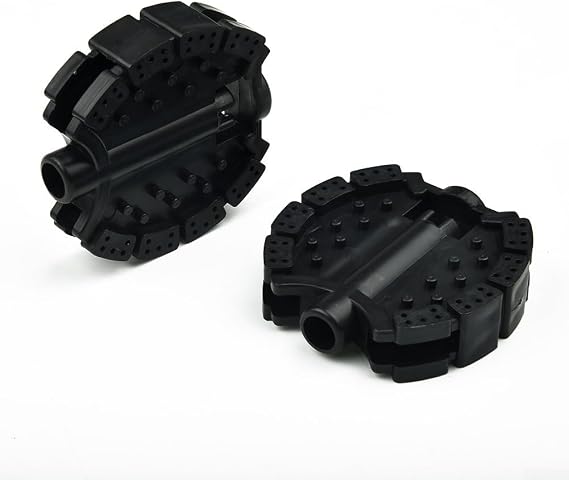 Bicycle Pedals Replacement Parts Black Plastic Tricycle Bike Pedal Set Kids Cycling Components Non-Slip Surfaces Children Bike Accessories 2 Pieces