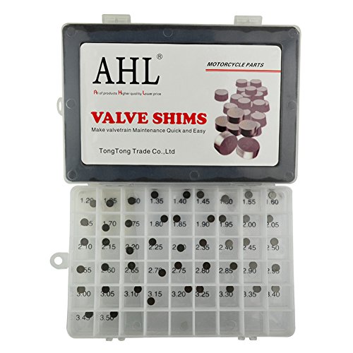 AHL 7.48mm O.D. 1.20mm-3.50mm Thick Adjustable Valve Shim Kit for Honda VF750C V45 Magna 1982-1983 (47pcs)