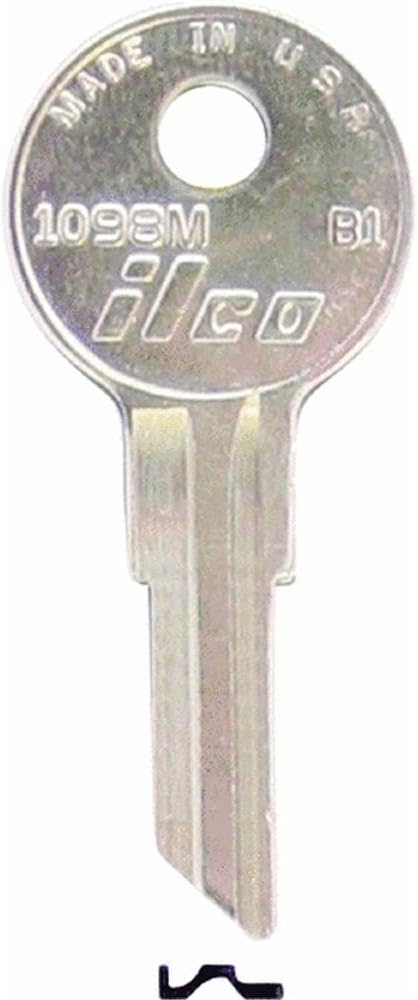 KABA ILCO B1-1098M Key Blank For Briggs & Stratton. GM Mack Trucks, US Designed 1971-1999 Ignition & Doors, Freightliner 1978-1993 Ignition & Doors GMC/Volvo