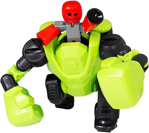 Zing Stikbot Megabots - Stikbot Poseable Collectible Stop Motion Action Figures and Mega Vehicles (Knockout (Green))