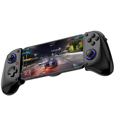 Bluetooth Mobile Game Controller for Nintendo Switch 2 & iOS & Android & Tablets, Wireless Gamepad Grip with Hall Effect Trigger Joystick, Ergonomic Phone Controller for iPhone, iPad Pro, Samsung