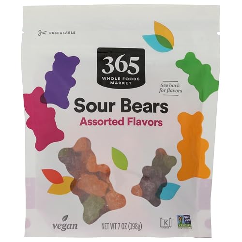 365 By Whole Foods Market, Sour Gummy Bears, 7 Ounce
