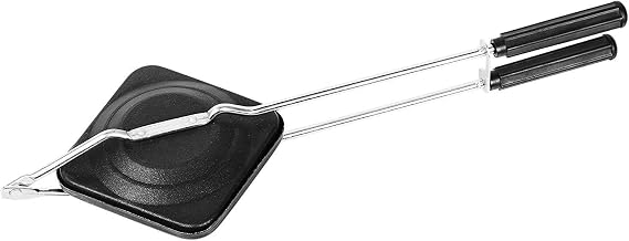 Sandwich Maker Stovetop Toaster Nonstick Double Side Pressure Pan with Handles Gas Stove Hot Sandwich Pan Hot Pan Panini Maker Outdoor Camping Home Kitchen Breakfast Double Sided Frying Pan
