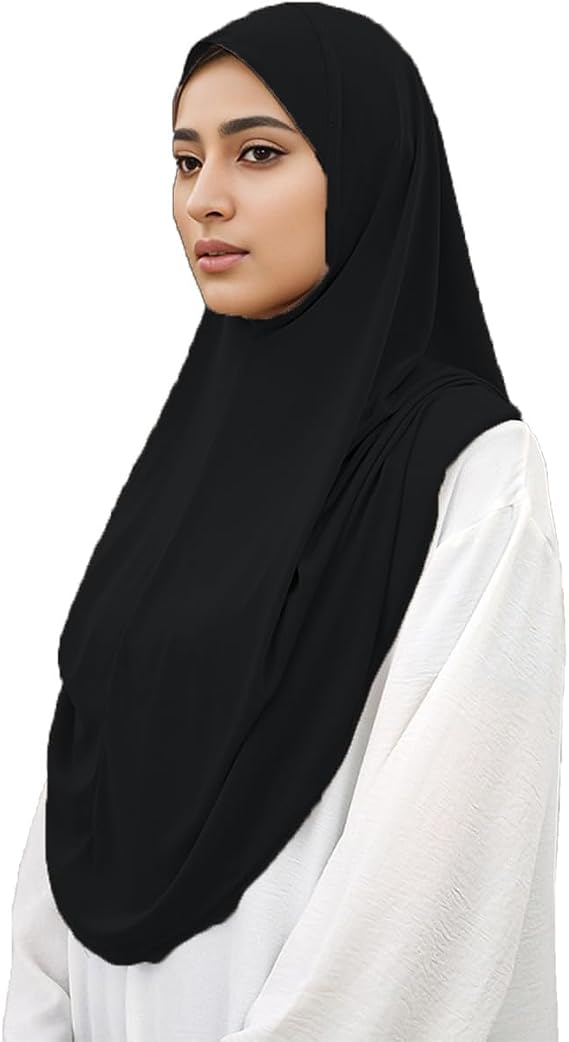 Ready To Wear Hijab For Women Instant Turban Stretch Soft Muslim Scarf For Prayer Long Hijabs Islamic Jersey Abaya