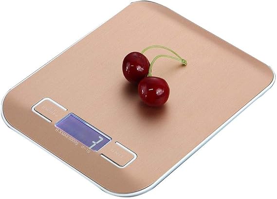 Mini Electronic Platform Kitchen Digital Scale, High Precision LED Backlit Display, Portable Food Scales Grams, Auto Off Function, Stainless Steel Smart Scale