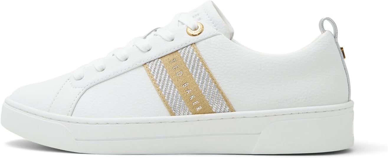 Ted Baker Women's Bailey Icon Side-Strap Leather Court Sneaker