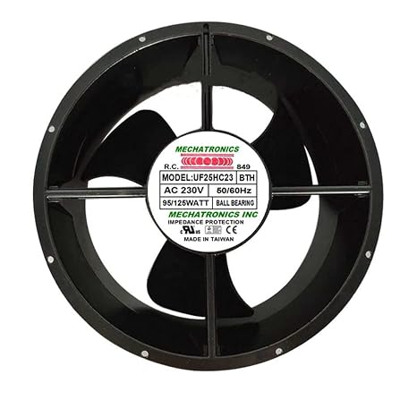 UF25HC23 BTH ELOMILE Fan UF25HC23 BTH UF25HC23-BTH AC230V 95/125W 25489mm 2-Wire Cooling Fan