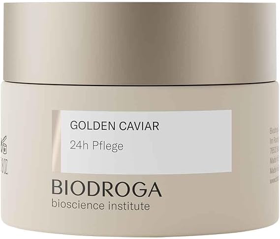BIODROGA Bioscience Institute Golden Caviar, 24h care, 50 ml, anti-ageing face care, skin care with caviar extract, reduces lines, gives energy and strengthens resistance