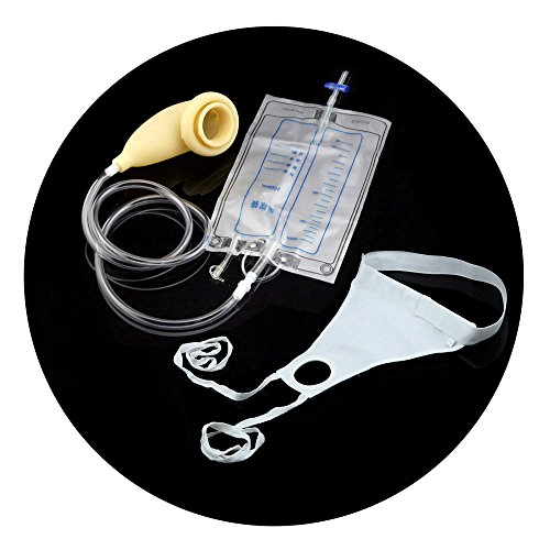 Owfeel 2000ml Man Protable Wearable Urine Bag Urinal System with Collection Urine Bag 2000ml Man Urine Bag