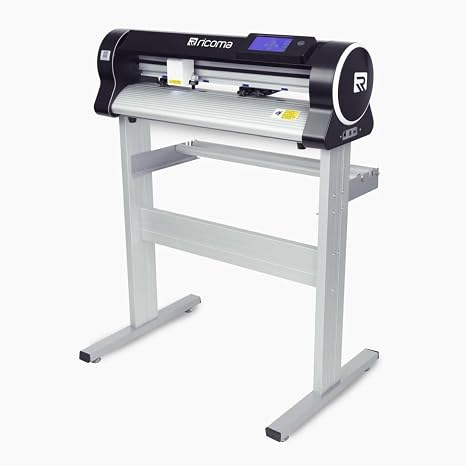 Ricoma Vinyl Cutter 25-Inch Cutting Width, Designed for Heat Transfer Vinyl T-Shirts, Permanent Vinyl Projects, Easy to Use, Contour Cutting