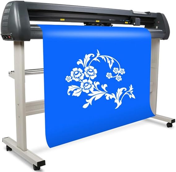Vinyl Cutter Machine, Semi-Automatic Craft Cutter w/LCD Display, Paper Feed Cutting Plotter, Adjustable Speed 10-800MM/s, Cutting Width 1230MM for Cut