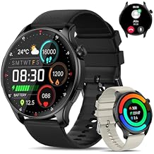 Smart Watch for Men Women Fitness Tracker: Waterproof Bluetooth Call Answer/Make Smart Watches for Android/iPhone Digital Mens Smartwatch Activity Pedometer Heart Rate SpO2 Monitor 120+ Sports Model
