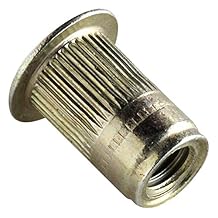 ALS4T-1015-7.9 AL-Series Insert, Thread Size M10-1.5, Yellow-zinc trivalent with Clear Protective Coating, ROHS Compliant, Made in US, Grip Range 3, 80-7, 90, (Pack of 25pcs)