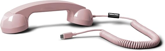Native Union POP Phone Retro Telephone Handset with Mic & Speaker, USB-C for iPhone, iPad, Laptop, Tablet, Samsung S25, Flip 7, Fold 7 Hybrid Work, Calls, Video Conferences, Meetings (Candy)