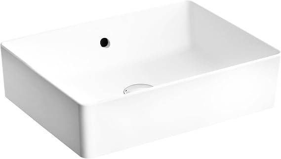 VitrA Nuo 7436B003-0012 Rectangular Dish Sink, 50 cm, White [Energy Class A]