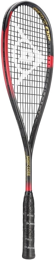 Dunlop Sports SONICCORE Revolution Pro Squash Racket, Black/Red V23