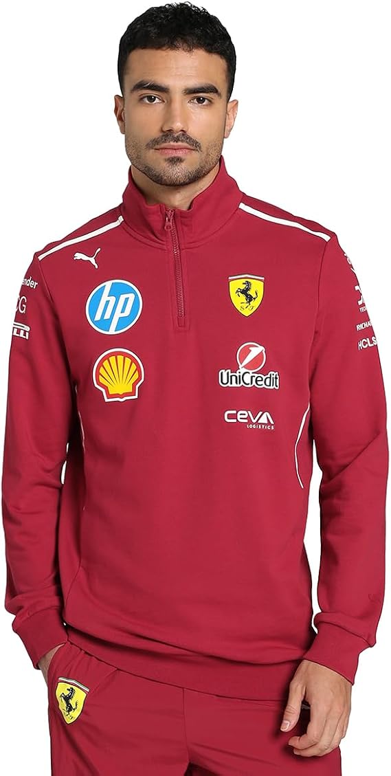 Ferrari F1 2025 Team Half-Zip Sweatshirt