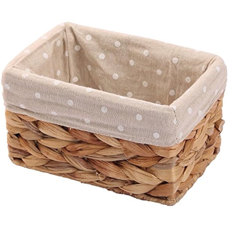 Rectangular Wicker Storage container, Organizer Box,Kingwillow, Art & Craft Small