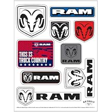 RAM This is Truck Country 11-Decal Sticker Sheet | 6"x 8" Durable Vinyl Stickers | Weatherproof, UV-Resistant, Easy Peel-Off Off-Road Graphics
