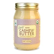 Gopal's Organic RAW Cashew Butter, USDA Organic and Gluten-Free, Creamy and Unsalted, 16 Ounce (456 Grams) Glass Jar