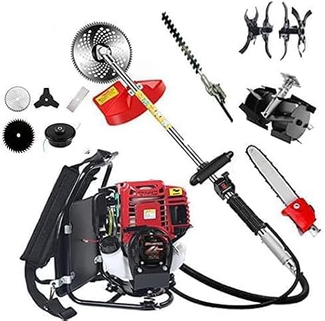 GX35 10 in1 Backpack Brush Cutter Weed Wacker Weed Eater Edger Pruning Tool