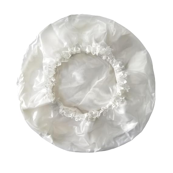 Evolve Go Satin Lined Shower Cap, Ivory