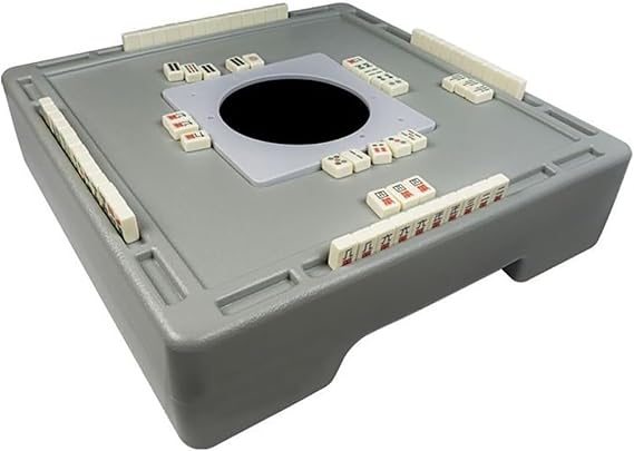 Mahjong Table with Tiles Set - Portable Outdoor Mahjong Machine, Lightweight and No Power Needed, Perfect for Camping, Parties, and Beach Activities