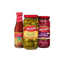 Mezzetta Taco Pack (3 Pack) | California Habanero Hot Sauce 7.5 fl oz, Sliced Tamed Jalapeno Peppers 16 fl oz, Pickled Red Onions 16 fl oz