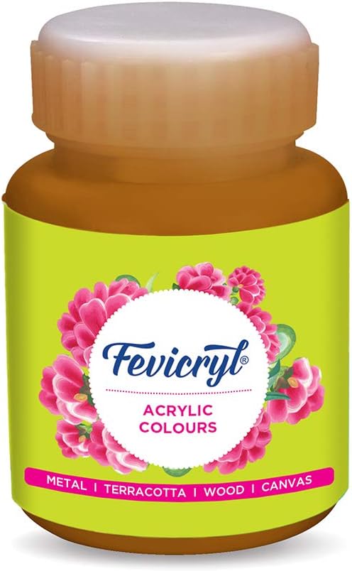 Fevicryl Pidilite Pearl Acrylic Painting Color (Bronze, 100Ml)