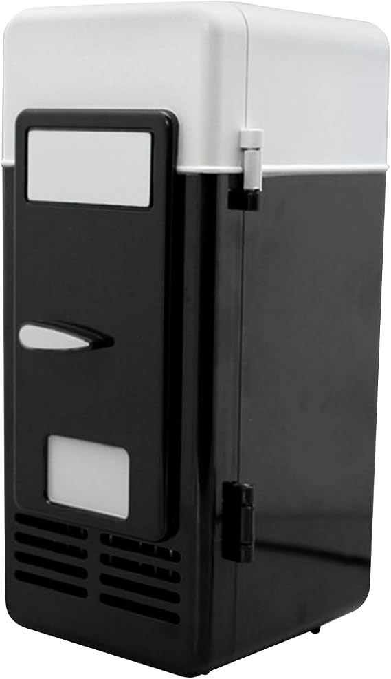 USB Fridge for Drinks Plug-And-Play, Compact, Cooler, Warmer | USB Personal Fridge Drink Can Cooler for Students Teens Girls Family Movie Night Dormitory Bedroom Road Trip Apartment