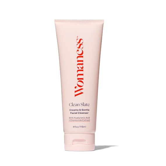 Womaness Clean Slate - Hydrating Cream Facial Cleanser, 4oz