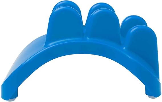 PSO-Neck Muscle Release Tool and Neck Massager - Tension Reliever and Self Stretcher for Occipital Release, Muscle Relief Device- Ocean Blue