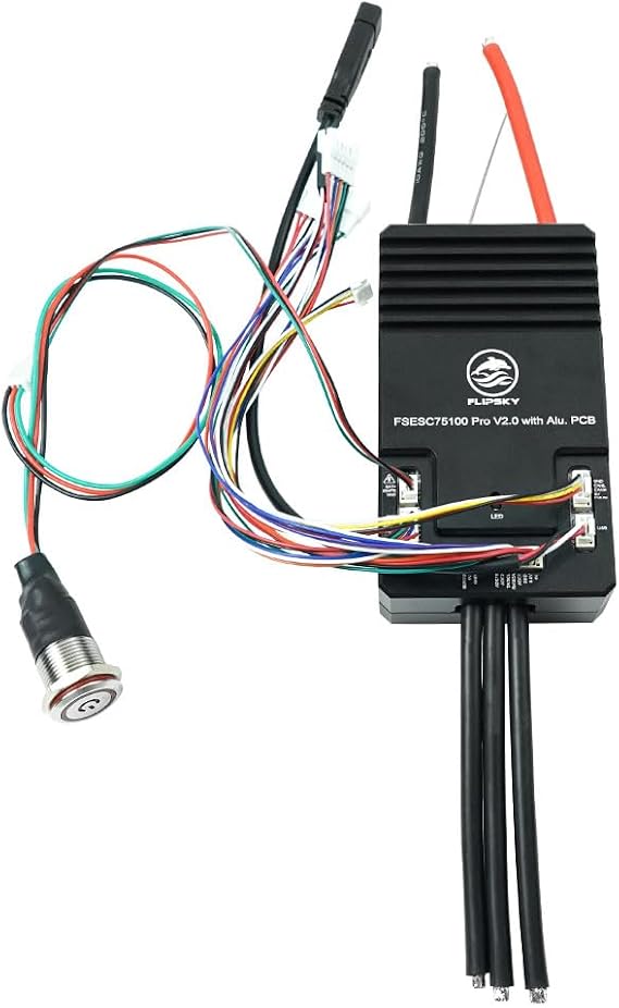 FLIPSKY 75100 Pro V2.0 with Aluminum PCB with Power Button Based on VESC for Electric Skateboard/Scooter/Ebike Speed Controller